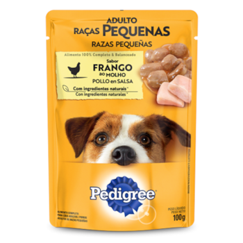 Ração Pedigree Sachê Frango ao Molho Raças Pequenas - Cães Adultos Ração Pedigree Sachê Frango ao Molho Raças Pequenas - Cães Adultos