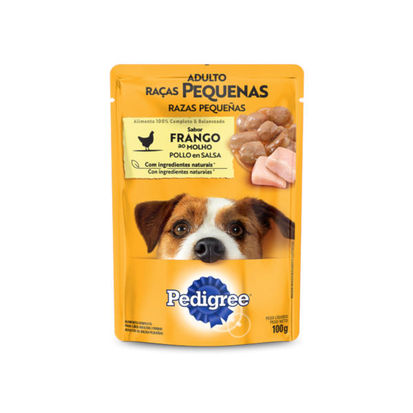 Ração Pedigree Sachê Frango ao Molho Raças Pequenas - Cães Adultos Ração Pedigree Sachê Frango ao Molho Raças Pequenas - Cães Adultos