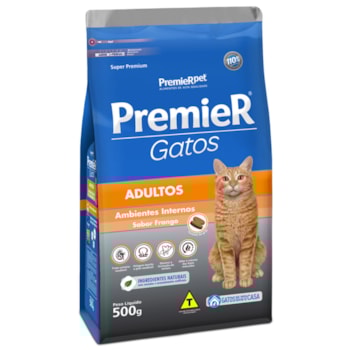 Ração Premier Ambientes Internos Frango Gatos Adultos - Premier Ração Premier Ambientes Internos Frango Gatos Adultos - Premier