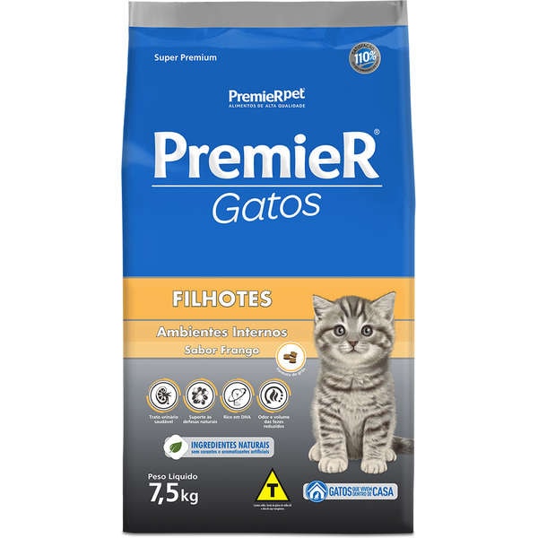Ração Premier Ambientes Internos Frango Gatos Filhotes - Premier Ração Premier Ambientes Internos Frango Gatos Filhotes - Premier