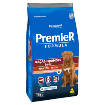 Ração Premier Formula Light Raças Grandes Frango Cães Adultos - Premier Ração Premier Formula Light Raças Grandes Frango Cães Adultos - Premier
