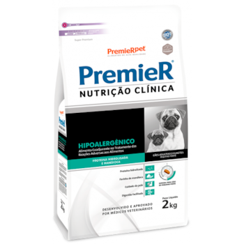 Ração Premier Nutrição Clínica Hipoalergênico Proteína Hidrolisada Cordeiro e Arroz Raças Médias e Grandes Cães Adultos - Premier