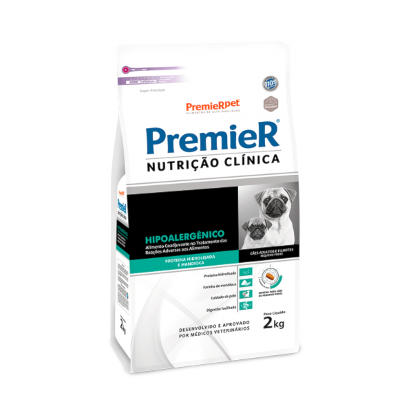 Ração Premier Nutrição Clínica Hipoalergênico Proteína Hidrolisada Cordeiro e Arroz Raças Médias e Grandes Cães Adultos - Premier Ração Premier Nutrição Clínica Hipoalergênico Proteína Hidrolisada Cordeiro e Arroz Raças Médias e Grandes Cães Adultos - Premier