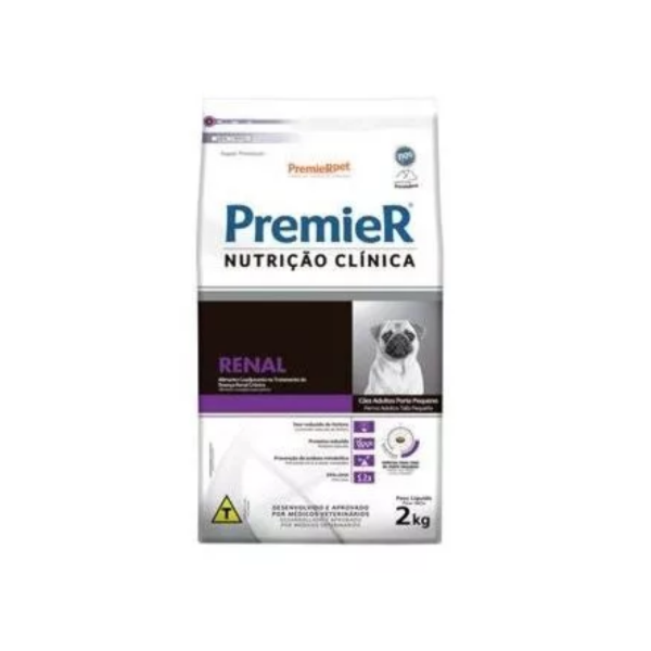 Ração Premier Nutrição Clínica Renal Cães Adultos Porte Pequeno 2kg - Premier Ração Premier Nutrição Clínica Renal Cães Adultos Porte Pequeno 2kg - Premier