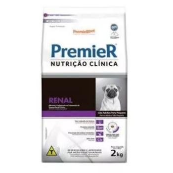 Ração Premier Nutrição Clínica Renal Cães Adultos Porte Pequeno 2kg - Premier Ração Premier Nutrição Clínica Renal Cães Adultos Porte Pequeno 2kg - Premier
