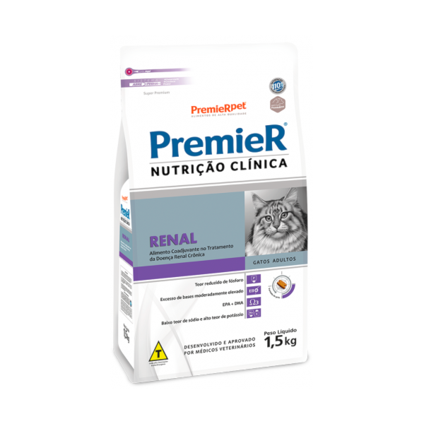 Ração Premier Nutrição Clínica Renal Cães Adultos - Premier Ração Premier Nutrição Clínica Renal Cães Adultos - Premier