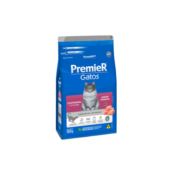 Ração Premier Para Gatos Castrados de 7 a 11 anos - Premier Ração Premier Para Gatos Castrados de 7 a 11 anos - Premier