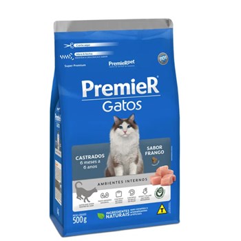Ração Premier Para Gatos Castrados Frango (6meses a 6anos) - Premier