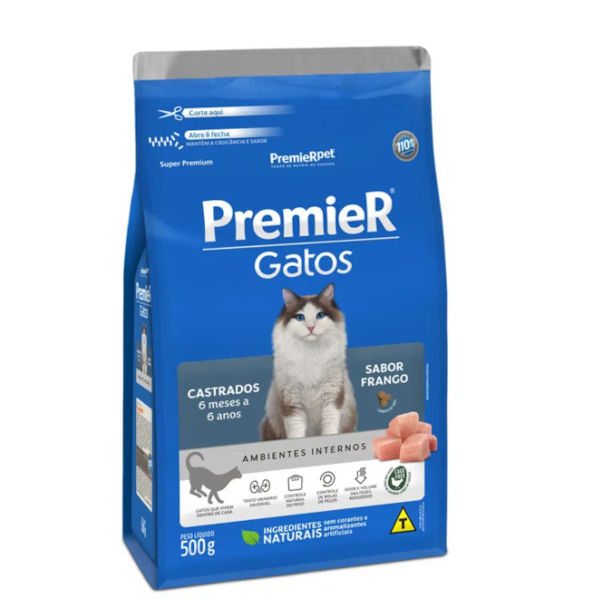 Ração Premier Para Gatos Castrados Frango (6meses a 6anos) - Premier Ração Premier Para Gatos Castrados Frango (6meses a 6anos) - Premier