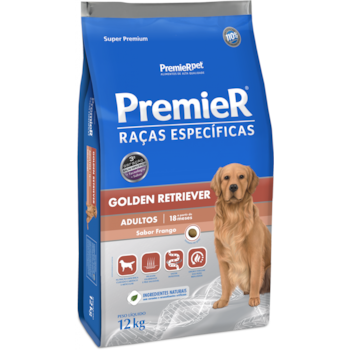 Ração Premier Raças Específicas Golden Retriever Adultos - Premier Ração Premier Raças Específicas Golden Retriever Adultos - Premier