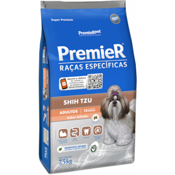 Ração Premier Raças Específicas Shih Tzu Salmão Adultos - Premier Ração Premier Raças Específicas Shih Tzu Salmão Adultos - Premier