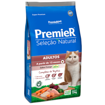 Ração Premier Seleção Natural Frango Gatos Adultos - Premier Ração Premier Seleção Natural Frango Gatos Adultos - Premier