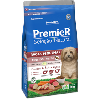 Ração Premier Seleção Natural Raças Pequenas Frango Korin com Batata Doce Cães Adultos - Premier Ração Premier Seleção Natural Raças Pequenas Frango Korin com Batata Doce Cães Adultos - Premier