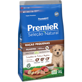 Ração Premier Seleção Natural Raças Pequenas Frango Korin com Batata Doce Cães Filhotes - Premier Ração Premier Seleção Natural Raças Pequenas Frango Korin com Batata Doce Cães Filhotes - Premier