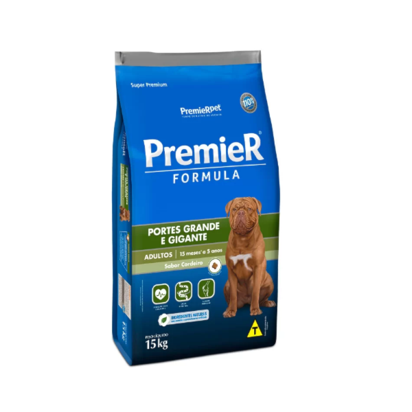 Ração Premiere Formula Raças Grandes Cordeiro Cães Adultos - Premier Ração Premiere Formula Raças Grandes Cordeiro Cães Adultos - Premier