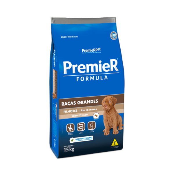 Ração Premiere Formula Raças Grandes Frango Cães Filhotes - Premier Ração Premiere Formula Raças Grandes Frango Cães Filhotes - Premier