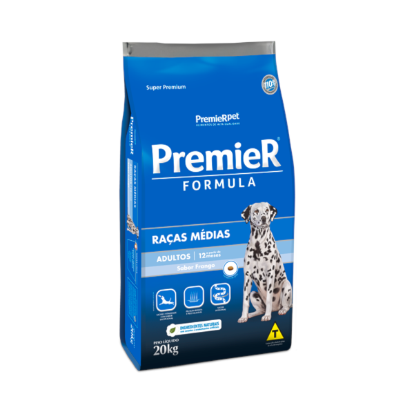 Ração Premiere Formula Raças Médias Frango Cães Adultos - Premier Ração Premiere Formula Raças Médias Frango Cães Adultos - Premier