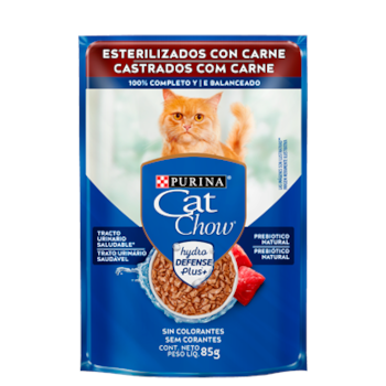 Ração Purina Cat Chow Sachê Carne ao Molho Castrados - Gatos Adultos Ração Purina Cat Chow Sachê Carne ao Molho Castrados - Gatos Adultos