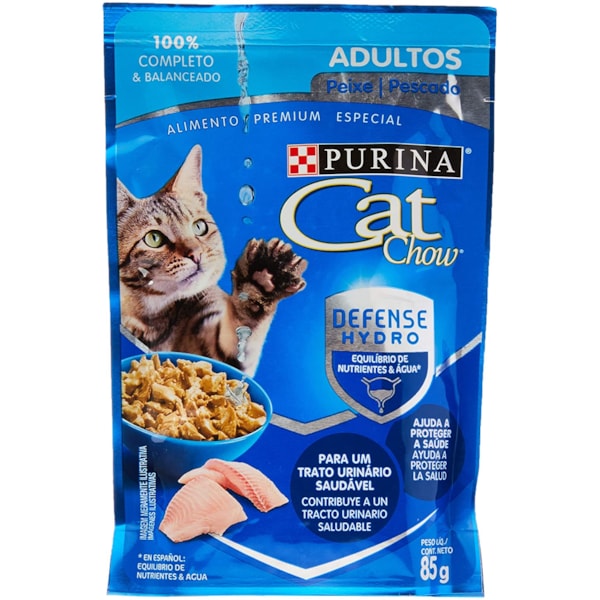 Ração Purina Cat Chow Sachê Peixe ao Molho - Gatos Adultos Ração Purina Cat Chow Sachê Peixe ao Molho - Gatos Adultos