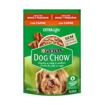 Ração Purina Dog Chow Sachê Carne Raças Pequenas - Cães Adultos Ração Purina Dog Chow Sachê Carne Raças Pequenas - Cães Adultos