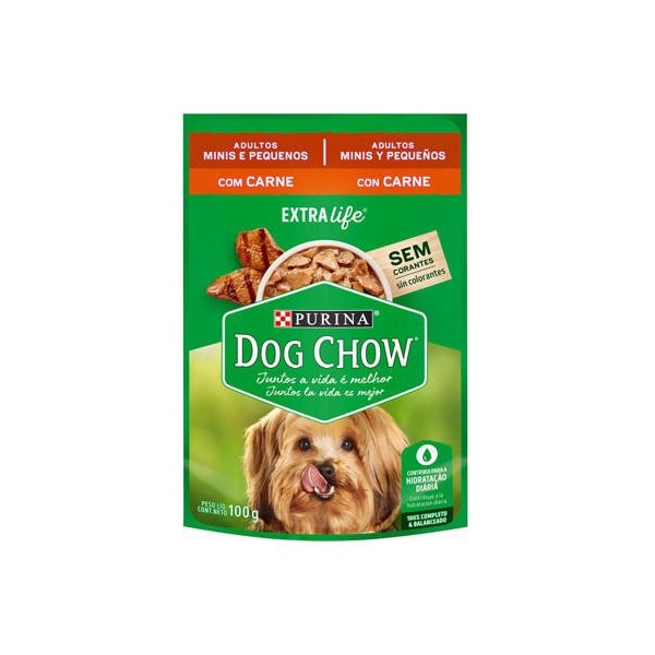 Ração Purina Dog Chow Sachê Carne Raças Pequenas - Cães Adultos Ração Purina Dog Chow Sachê Carne Raças Pequenas - Cães Adultos