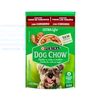 Ração Purina Dog Chow Sachê Cordeiro ao Molho - Cães Adultos Ração Purina Dog Chow Sachê Cordeiro ao Molho - Cães Adultos