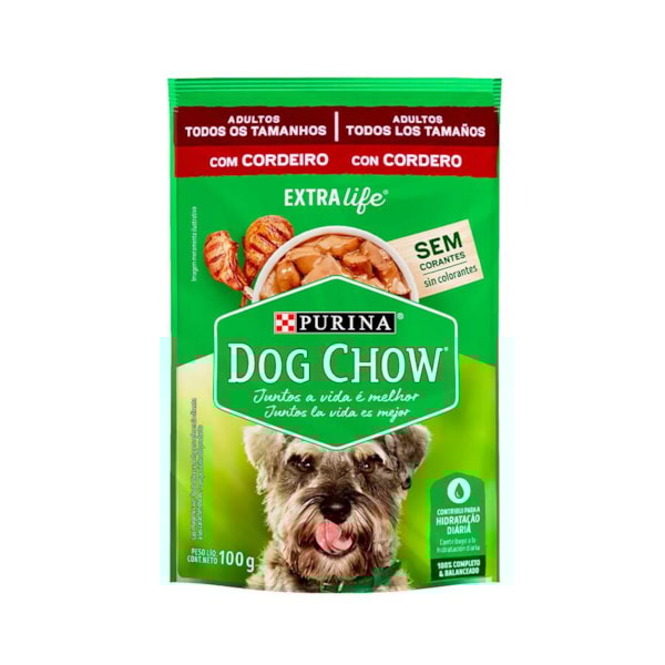 Ração Purina Dog Chow Sachê Cordeiro ao Molho - Cães Adultos Ração Purina Dog Chow Sachê Cordeiro ao Molho - Cães Adultos