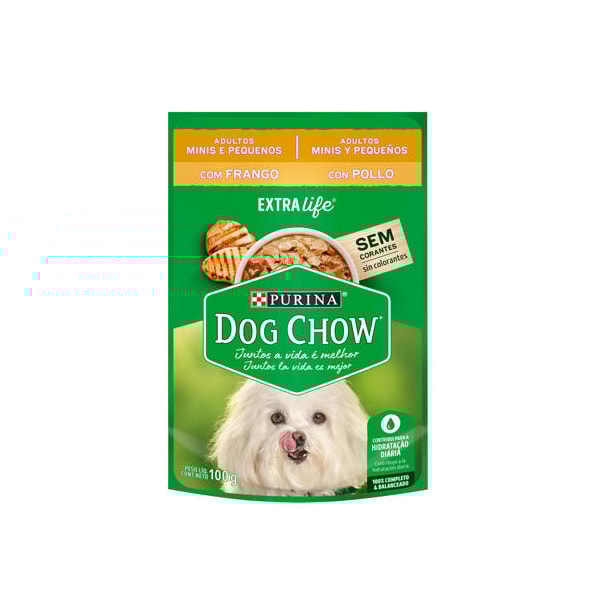 Ração Purina Dog Chow Sachê Extra Life Frango Raças Pequenas - Cães Adultos Ração Purina Dog Chow Sachê Extra Life Frango Raças Pequenas - Cães Adultos