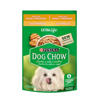 Ração Purina Dog Chow Sachê Extra Life Frango Raças Pequenas - Cães Adultos
