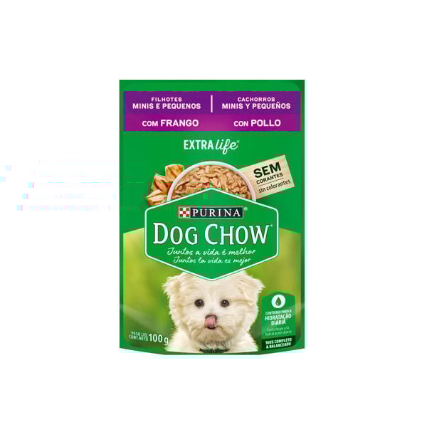 Ração Purina Dog Chow Sachê Extra Life Frango Raças Pequenas - Cães Filhotes Ração Purina Dog Chow Sachê Extra Life Frango Raças Pequenas - Cães Filhotes