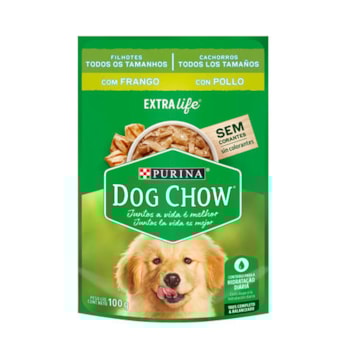 Ração Purina Dog Chow Sachê Franguinho ao Molho - Cães Filhotes Ração Purina Dog Chow Sachê Franguinho ao Molho - Cães Filhotes