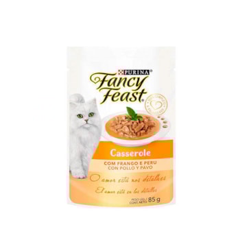 Ração Purina Fancy Feast Casserole Com Frango e Peru - Gatos Adultos Ração Purina Fancy Feast Casserole Com Frango e Peru - Gatos Adultos