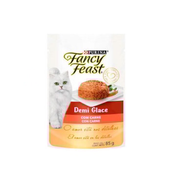 Ração Purina Fancy Feast Demi Glace Com Carne - Gatos Adultos Ração Purina Fancy Feast Demi Glace Com Carne - Gatos Adultos