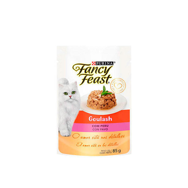 Ração Purina Fancy Feast Goulash Com Peru - Gatos Adultos Ração Purina Fancy Feast Goulash Com Peru - Gatos Adultos