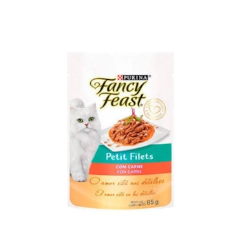 Ração Purina Fancy Feast Petit Filé Com Carne - Gatos Adultos Ração Purina Fancy Feast Petit Filé Com Carne - Gatos Adultos