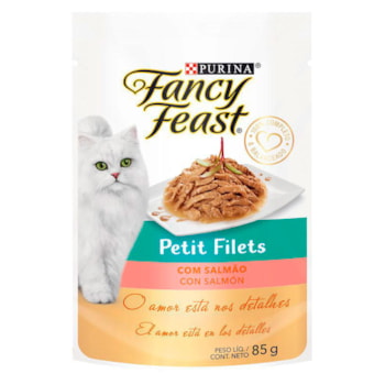 Ração Purina Fancy Feast Petit Filé Com Salmão - Gatos Adultos Ração Purina Fancy Feast Petit Filé Com Salmão - Gatos Adultos