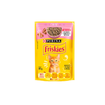 Ração Purina Friskies Sachê Carne ao Molho - Gatos Filhotes Ração Purina Friskies Sachê Carne ao Molho - Gatos Filhotes