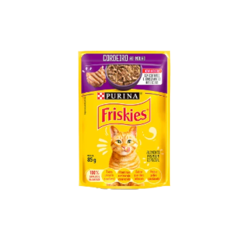 Ração Purina Friskies Sachê Cordeiro ao Molho - Gatos Adultos Ração Purina Friskies Sachê Cordeiro ao Molho - Gatos Adultos