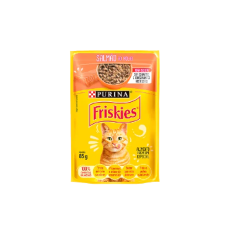 Ração Purina Friskies Sachê Salmão ao Molho - Gatos Adultos Ração Purina Friskies Sachê Salmão ao Molho - Gatos Adultos