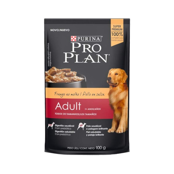 Ração Purina Pro Plan Sachê Frango - Cães Adultos Ração Purina Pro Plan Sachê Frango - Cães Adultos