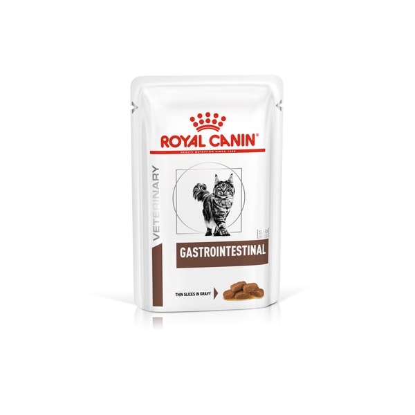 Ração Royal Canin Veterinary Diet Sachê Gastro Intestinal Gatos Adultos 85g - Royal Canin Ração Royal Canin Veterinary Diet Sachê Gastro Intestinal Gatos Adultos 85g - Royal Canin