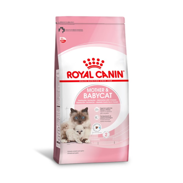 Ração Seca Royal Canin Mother & Babycat Gatas gestantes/lactantes e Gatos de 1 a 4 Meses - 1,5 Kg