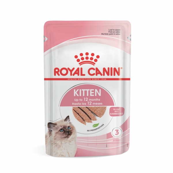 Ração Úmida Royal Canin Sachê Patê Filhotes Kitten para Gatos Filhotes de até 12 meses - 85 g Ração Úmida Royal Canin Sachê Patê Filhotes Kitten para Gatos Filhotes de até 12 meses - 85 g