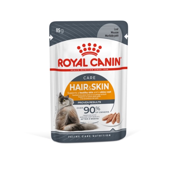Ração Úmida Royal Canin Sachê Patê Pele & Pelagem para Gatos Adultos - 85 g