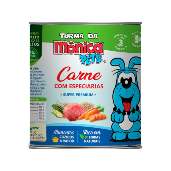 Ração Úmida Turma da Mônica Pets para Cães Carne com Especiarias 280g - Turma da Mônica Ração Úmida Turma da Mônica Pets para Cães Carne com Especiarias 280g - Turma da Mônica
