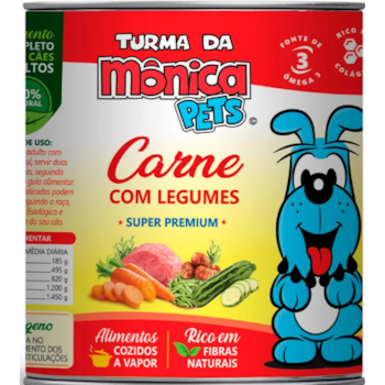 Ração Úmida Turma da Mônica Pets para Cães Carne com Legumes 280g - Turma da Mônica Ração Úmida Turma da Mônica Pets para Cães Carne com Legumes 280g - Turma da Mônica