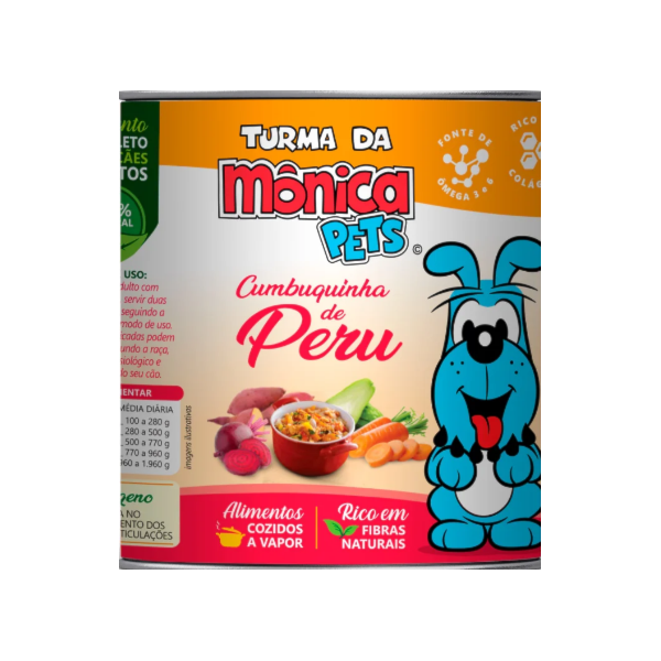 Ração Úmida Turma da Mônica Pets para Cães Cumbuquinha de Peru 280g - Turma da Mônica Ração Úmida Turma da Mônica Pets para Cães Cumbuquinha de Peru 280g - Turma da Mônica