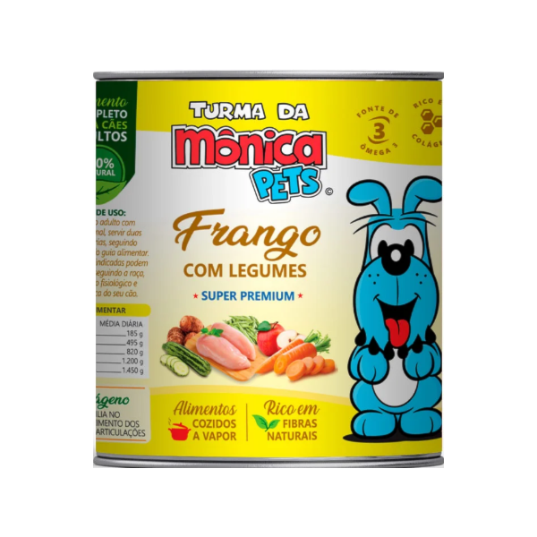Ração Úmida Turma da Mônica Pets para Cães Frango com Legumes 280g - Turma da Mônica Ração Úmida Turma da Mônica Pets para Cães Frango com Legumes 280g - Turma da Mônica