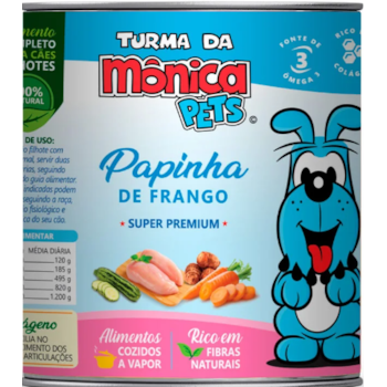 Ração Úmida Turma da Mônica Pets para Cães Papinha de Frango 280g - Turma da Mônica Ração Úmida Turma da Mônica Pets para Cães Papinha de Frango 280g - Turma da Mônica