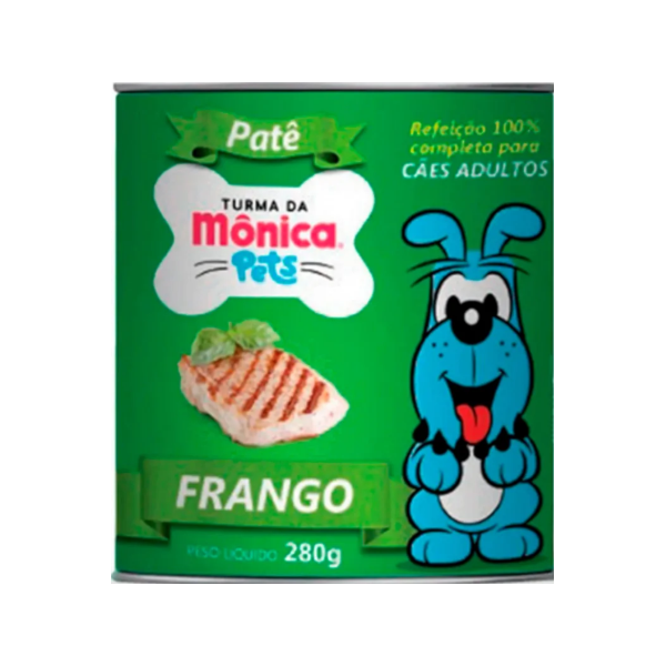 Ração Úmida Turma da Mônica Pets para Cães Patê de Frango 280g - Turma da Mônica Ração Úmida Turma da Mônica Pets para Cães Patê de Frango 280g - Turma da Mônica